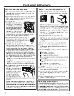 Предварительный просмотр 18 страницы GE GFW148 Owner'S Manual & Installation Instructions