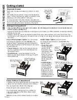 Предварительный просмотр 10 страницы GE GFW148 Owner'S Manual