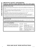 Preview for 4 page of GE GFW510 Owner'S Manual & Installation Instructions