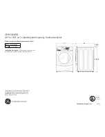 Предварительный просмотр 1 страницы GE GFWH2400L Series Dimensions And Installation Information