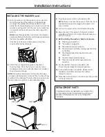 Preview for 18 page of GE GFWH2400L Series Owner'S Manual & Installation Instructions