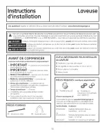 Предварительный просмотр 50 страницы GE GFWR2700 Owner'S Manual & Installation Instructions