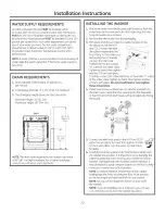 Preview for 22 page of GE GFWR4805 Owner'S Manual & Installation Instructions