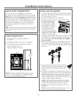 Preview for 23 page of GE GFWS2600 Owner'S Manual & Installation Instructions