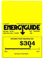 Preview for 1 page of GE GG38T06AXK Energy Manual