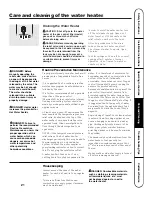 Preview for 21 page of GE GG75T06ASK Use And Care Manual