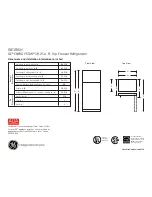 Preview for 1 page of GE GIE18ISH Dimensions And Installation Information