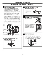 Предварительный просмотр 15 страницы GE GIE21 Owner'S Manual And Installation Instructions