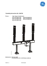 Preview for 1 page of GE GL 310 F1/4031 P/VR Operating Instructions Manual