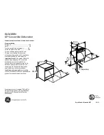 Предварительный просмотр 1 страницы GE GLC4100N Dimensions And Installation Information