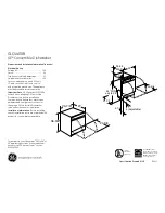 Предварительный просмотр 1 страницы GE GLC4400R Dimensions And Installation Information