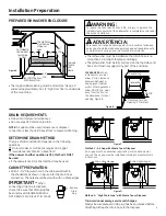 Preview for 3 page of GE GLC5604VBB Installation Instructions Manual