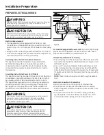 Preview for 4 page of GE GLC5604VBB Installation Instructions Manual