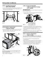 Preview for 8 page of GE GLC5604VBB Installation Instructions Manual