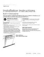 GE GLD Installation Instructions Manual предпросмотр