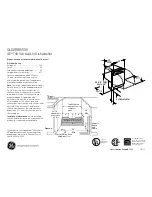 Preview for 1 page of GE GLD2800V Dimensions And Installation Information