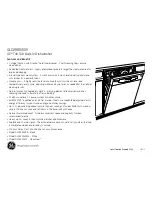 Preview for 2 page of GE GLD2800V Dimensions And Installation Information