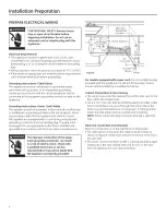 Preview for 4 page of GE GLD4160L00SS Installation Instructions Manual