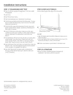 Preview for 12 page of GE GLD4160L00SS Installation Instructions Manual