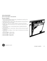 Preview for 2 page of GE GLD4404 Dimensions And Installation Information