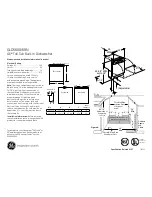 Предварительный просмотр 1 страницы GE GLD5600N Dimensions And Installation Information