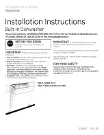 GE GLD5664V00SS Installation Instructions Manual preview