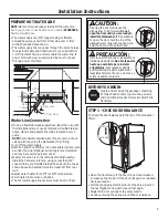 Preview for 5 page of GE GLDT690J__BB Installation Instructions Manual