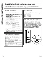 Preview for 10 page of GE GLE12HSLSS Owner'S Manual & Installation Instructions