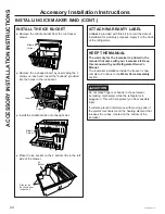 Предварительный просмотр 20 страницы GE GLE12HSLSS Owner'S Manual & Installation Instructions