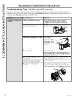 Предварительный просмотр 26 страницы GE GLE12HSLSS Owner'S Manual & Installation Instructions