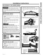 Предварительный просмотр 11 страницы GE GLE12HSPSS Owner'S Manual & Installation Instructions