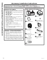 Предварительный просмотр 18 страницы GE GLE12HSPSS Owner'S Manual & Installation Instructions