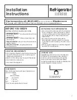 Preview for 7 page of GE GME04GGKBB Owner'S Manual & Installation Instructions