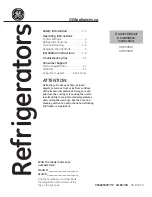 Preview for 1 page of GE GMR03BLH Owner'S Manual & Installation Instructions