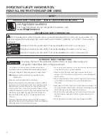 Preview for 2 page of GE GMR03BLH Owner'S Manual & Installation Instructions