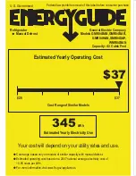 Preview for 1 page of GE GMR04BANWW - Compact 4.3 Cubic Foot Total Capacity Refrigerator Energy Manual