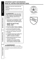 GE GN75DNSRSA01 Operating Instructions Manual preview