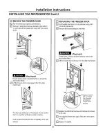 Preview for 26 page of GE GNE26GGDABB Owner'S Manual