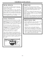 Preview for 14 page of GE GNPR40L Owner'S Manual And Installation Instructions