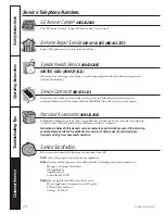 Preview for 20 page of GE GNSF18Z01 Owner'S Manual