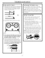 Предварительный просмотр 11 страницы GE GNSV70RBL Owner'S Manual & Installation Instructions