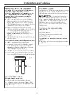 Предварительный просмотр 12 страницы GE GNSV70RBL Owner'S Manual & Installation Instructions