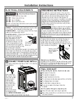 Preview for 17 page of GE GNW128 Owner'S Manual & Installation Instructions