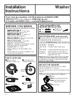 Preview for 13 page of GE GNW128P Owner'S Manual & Installation Instructions