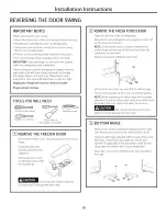 Preview for 10 page of GE GPS12FGHBBB Owner'S Manual And Installation Instructions