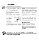 Preview for 3 page of GE GSC21KGRAWW and Owner'S Manual And Installation