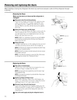 Preview for 24 page of GE GSC21KGRAWW and Owner'S Manual And Installation