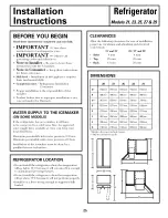 Preview for 25 page of GE GSC21KGRAWW and Owner'S Manual And Installation