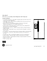 Preview for 2 page of GE GSC22QGT Dimensions And Installation Information