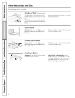 Preview for 8 page of GE GSC23LGRDBB and Owner'S Manual And Installation